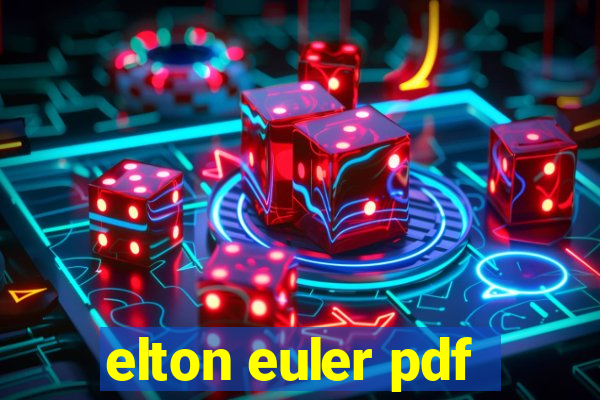 elton euler pdf